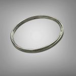 Brățară fixă din argint - semnată "Pierre Cardin"