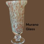 Vază MURANO cu picior  43 cm