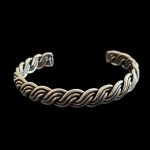 Brățară reglabilă din argint - model împletit