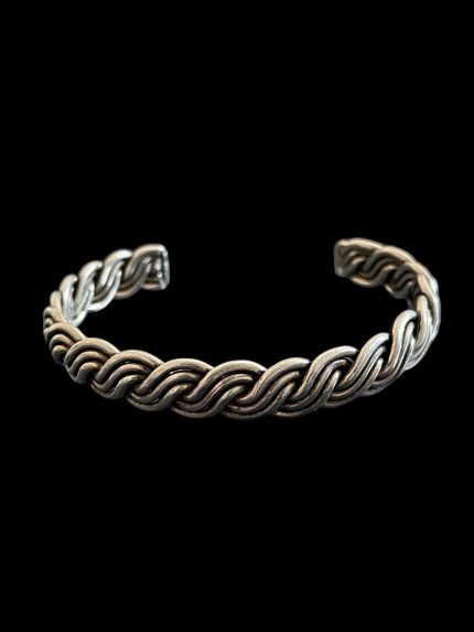 Brățară reglabilă din argint - model împletit