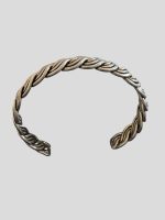 Brățară reglabilă din argint - model împletit - imagine 2