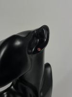 Cercei din argint decorat cu cristal Orange - imagine 2