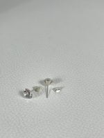 Cercei din argint decorat cu cristal transparent - imagine 3