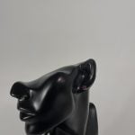 Cercei din argint decorat cu cristal violet, în formă de steluță