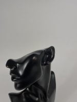 Cercei din argint decorat cu cristal violet, în formă de steluță