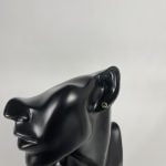 Cercei din argint decorat cu cristal olive