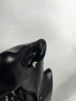 Cercei din argint decorat cu cristal în formă de semilună - imagine 2