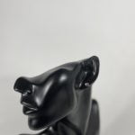 Cercei din argint decorat cu cristal mov-roz