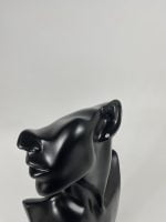 Cercei din argint decorat cu cristal transparent