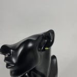 Cercei din argint în formă de stea decorat cu cristal Verde-Boreal