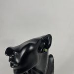 Cercei din argint decorat cu cristal Verde-Boreal