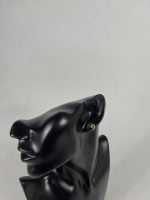 Cercei din argint decorat cu cristal Verde-Boreal