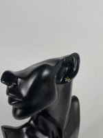 Cercei din argint în forme de stea decorat cu cristal Olive