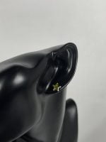 Cercei din argint în forme de stea decorat cu cristal Olive - imagine 2