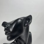 Cercei din argint în formă de picătură decorat cu cristal Mov