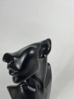 Cercei din argint decorat cu cristal transparenți