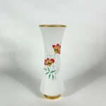 Vază J. Seltmann  motiv floral și decorat cu aur coloidal