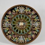 Decor din ceramică pentru perete, ștanțat "154"