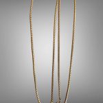 Lant Lung 76 cm Placat cu Aur