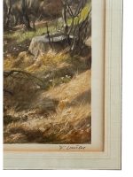 Tablou vintage - "Caprioare Primavara" - imprimeu - imagine 4