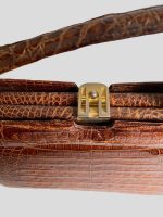 Poseta Retro din Piele de Crocodil - imagine 4