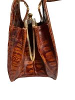 Retro Style- Poseta din Piele de Crocodil - imagine 5