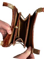 Retro Style- Poseta din Piele de Crocodil - imagine 7