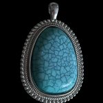 Pandantiv Mare cu TURCOAZ Reconstituit