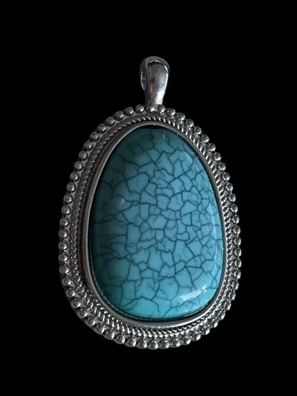 Pandantiv Mare cu TURCOAZ Reconstituit