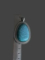 Pandantiv Mare cu TURCOAZ Reconstituit - imagine 3