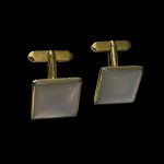 Butoni Placati cu Aur si Sidef - Model "PEARL"