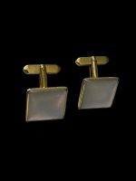 Butoni Placati cu Aur si Sidef - Model "PEARL"