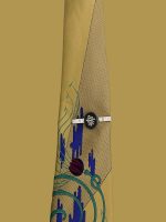 Clema Cravata Argint Made in Hong Kong - imagine 3