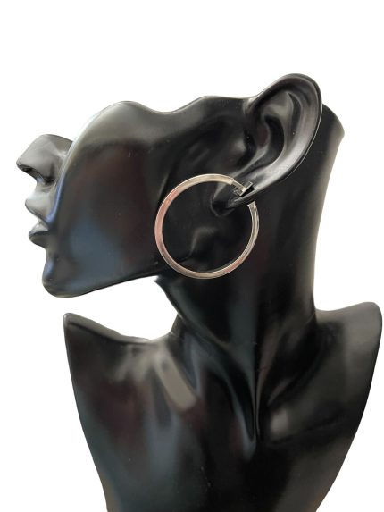 Cercei Argint Creole tip Clipsuri