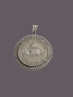 Argint Medalion Mare - Regina Elisabeta II - imagine 2