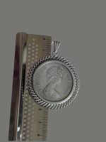 Argint Medalion Mare - Regina Elisabeta II - imagine 4