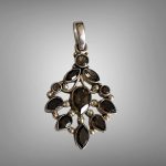 Medalion Argint cu Cuart Fumuriu