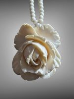 Colier Deosebit din Fildes - Ivory 58 cm