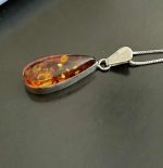 Medalion  Argint cu Chihlimbar - imagine 2