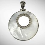 Medalion Mare - Argint cu Sidef