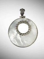 Medalion Mare - Argint cu Sidef