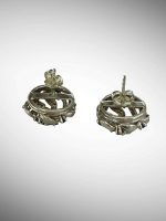 Cercei Argint Deosebiti cu imitatii Safire - imagine 4