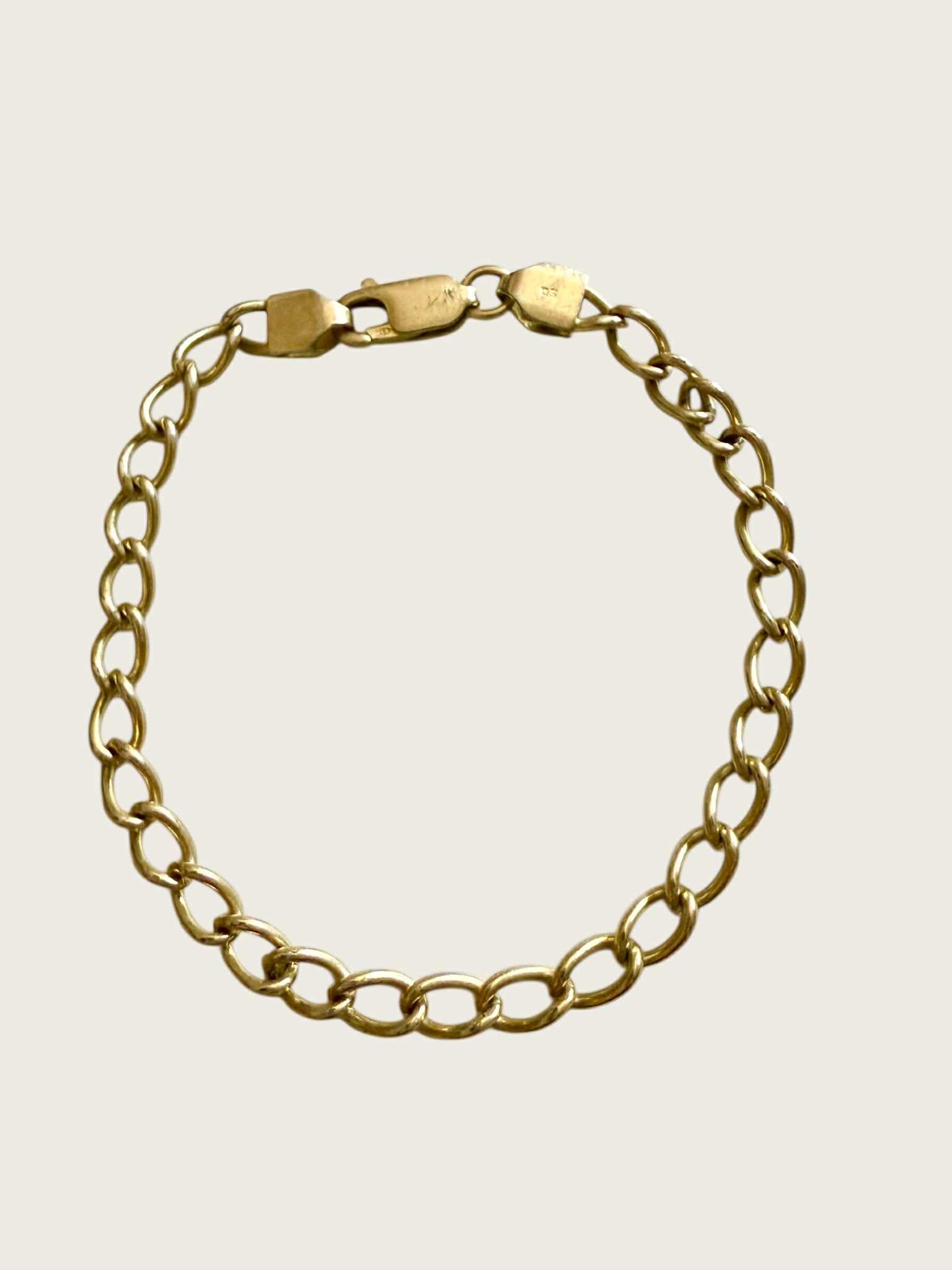 1 Bratara Argint placat cu Aur 19 cm - imagine 1