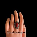 Inel Argint cu Coral 19 mm