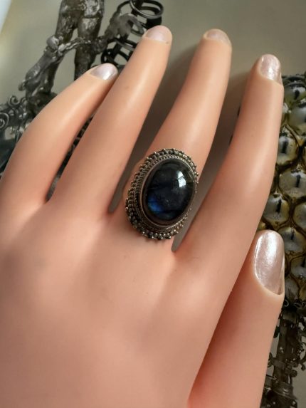 Inel Argint cu Labradorit Model Frumos 18.30 mm