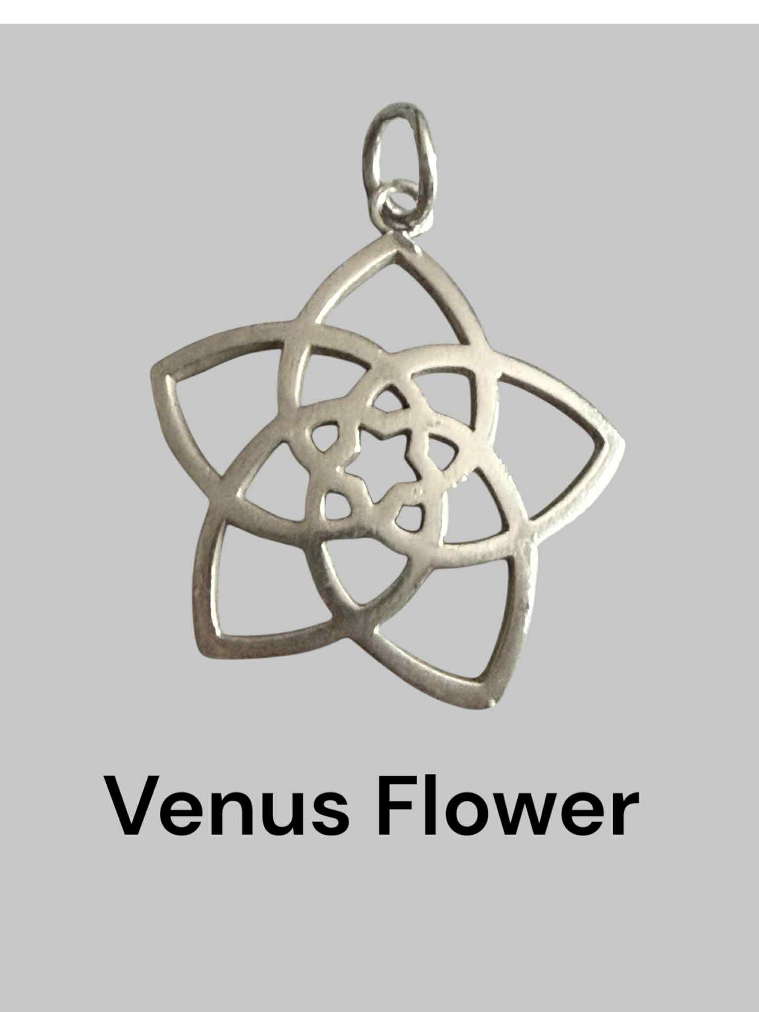 1 Pandantiv Argint - Floarea Venus - imagine 1