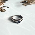 Inel Argint cu Safir de apa - Iolit 17,40 mm