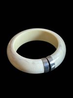 Bratara Vintage din Fildes cu accesoriu argint