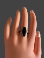 Inel Argint cu Onix  19.50 mm - imagine 2