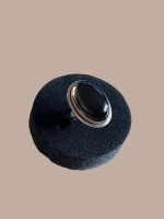 Inel Argint  cu Cuart Fumuriu 17 mm - imagine 2